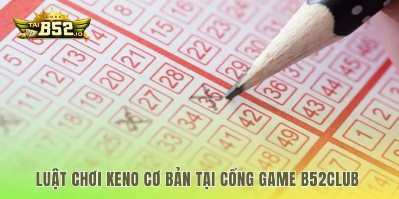 Luật chơi keno cơ bản với 20 bóng kết quả
